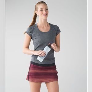 Lululemon Striped Pace Rival Skirt II (Regular)